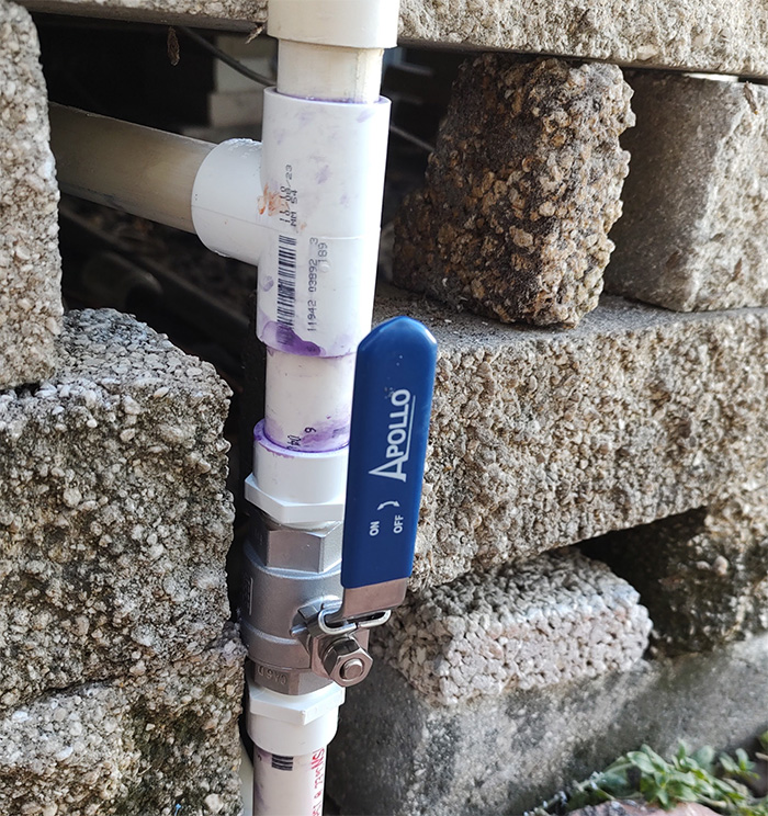 Tankless water heater installation
